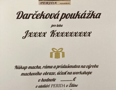 Darčeková poukážka 