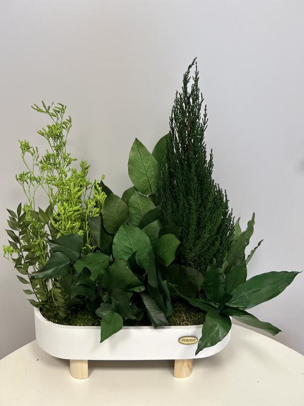 Rastlinná dekorácia Biela2