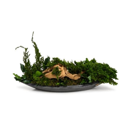 Perida Dekorácia v čiernej ebenovej lodičke Juniperus E60